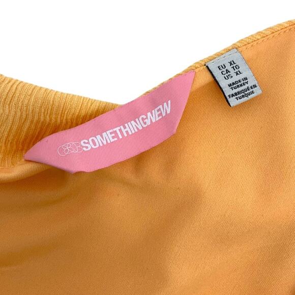 ASOS Something New Ada One Shoulder Tube Top Orange Size XL NWOT $32 MSRP - Picture 4 of 8